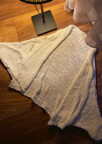 Beyaz Örgü kazak - Görsel 2