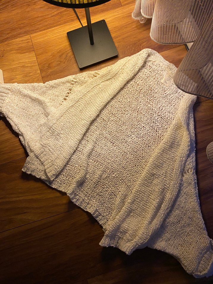 Beyaz Örgü kazak - Görsel 2