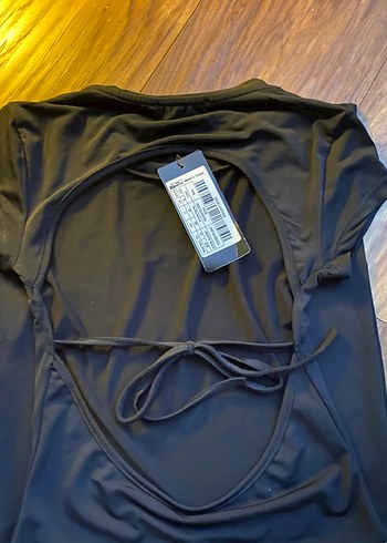 Sırtı açık mini elbise ETİKETLİ - Görsel 3