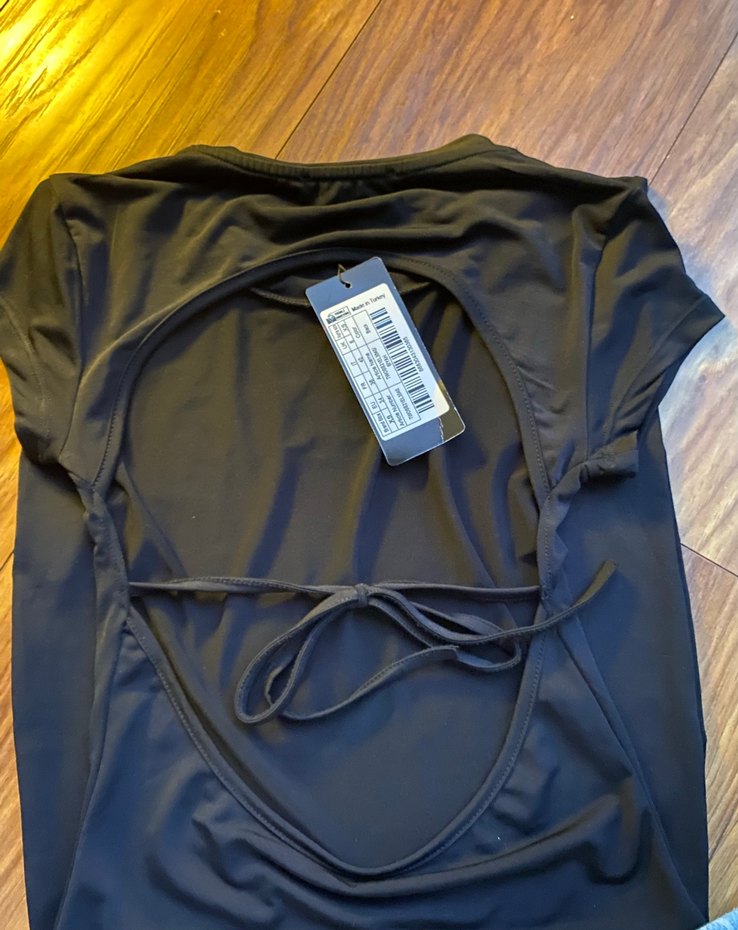 Sırtı açık mini elbise ETİKETLİ - Görsel 3