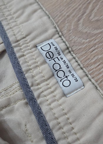 DeFacto Erkek Slim Fit Krem Pantolon - Görsel 5