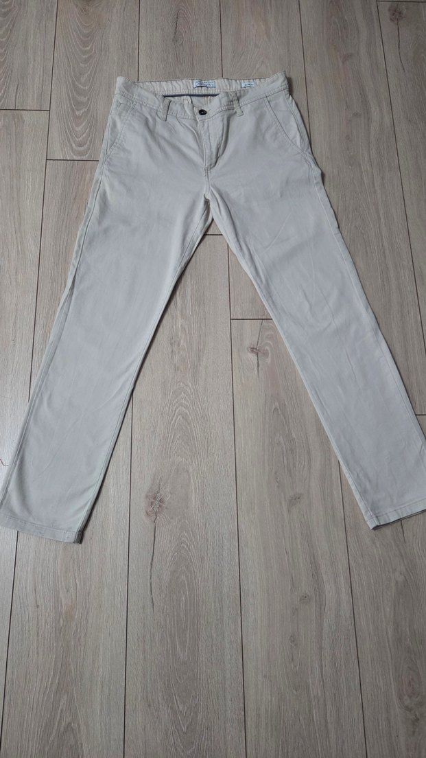 DeFacto Erkek Slim Fit Krem Pantolon - Görsel 3