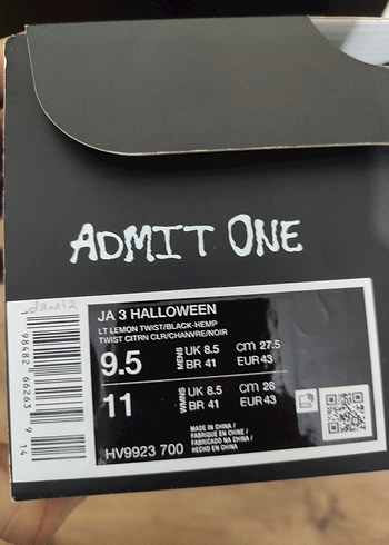 NİKE JA 3 HALLOWEEN 43 NUMARA BASKETBOL AYAKKABISI - Görsel 4