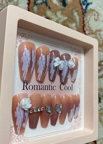 Bej Pastel Tırnak Süslemeleri - Görsel 4