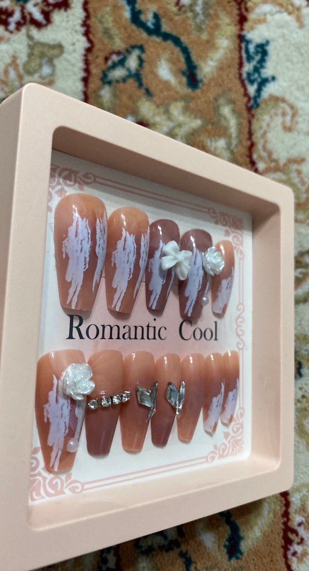 Bej Pastel Tırnak Süslemeleri - Görsel 4