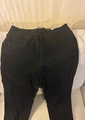 Kadın Siyah Dar Kesim Normal Boy Pantolon - Görsel 2