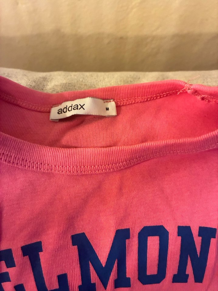 Pembe Baskılı Crop Top - Görsel 2