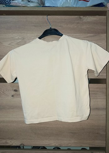 Beyaz Kız Çocuk Baskılı Tişört - Görsel 2