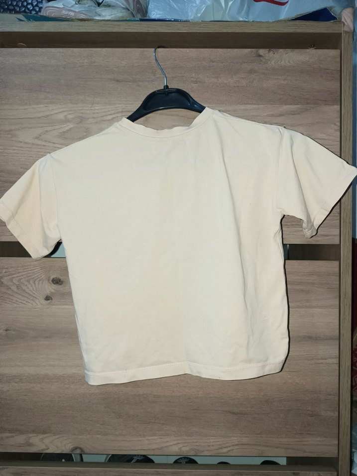 Beyaz Kız Çocuk Baskılı Tişört - Görsel 2