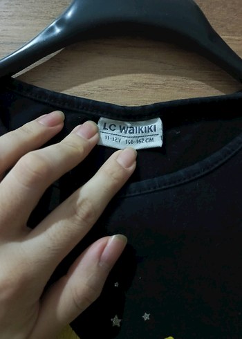 Kız Çocuk Uzun Kollu Simli Baskılı Tişört - Görsel 3