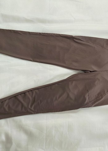 Düz Bej Kadın Tayt, Kemerli, Günlük - Görsel 4