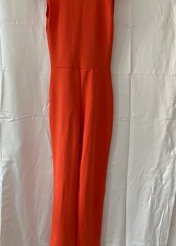 Nar çiçeği Drapeli Kadın Uzun Tulum - Görsel 2