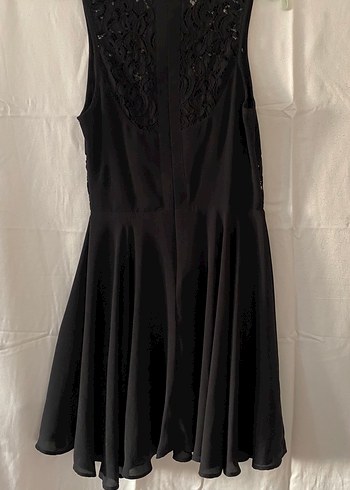 Dantel Detaylı Siyah Gotik Elbise - Görsel 2