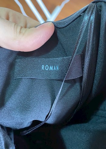 Straplez Fırfırlı Saten Abiye Elbise - Görsel 3