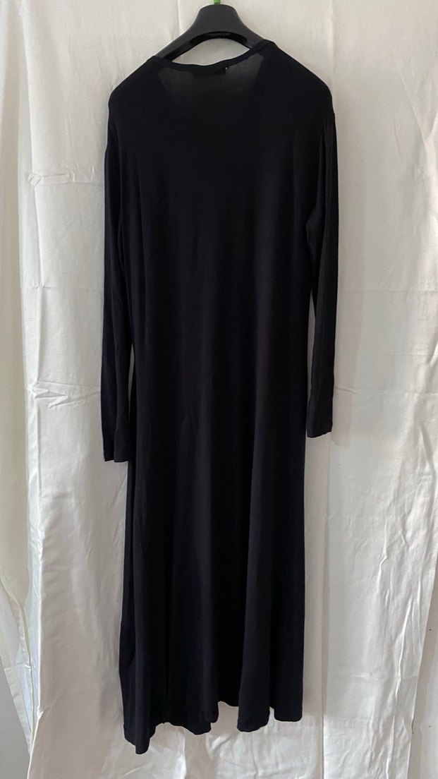 Zincir Detaylı Siyah Uzun Bohem Elbise - Görsel 2