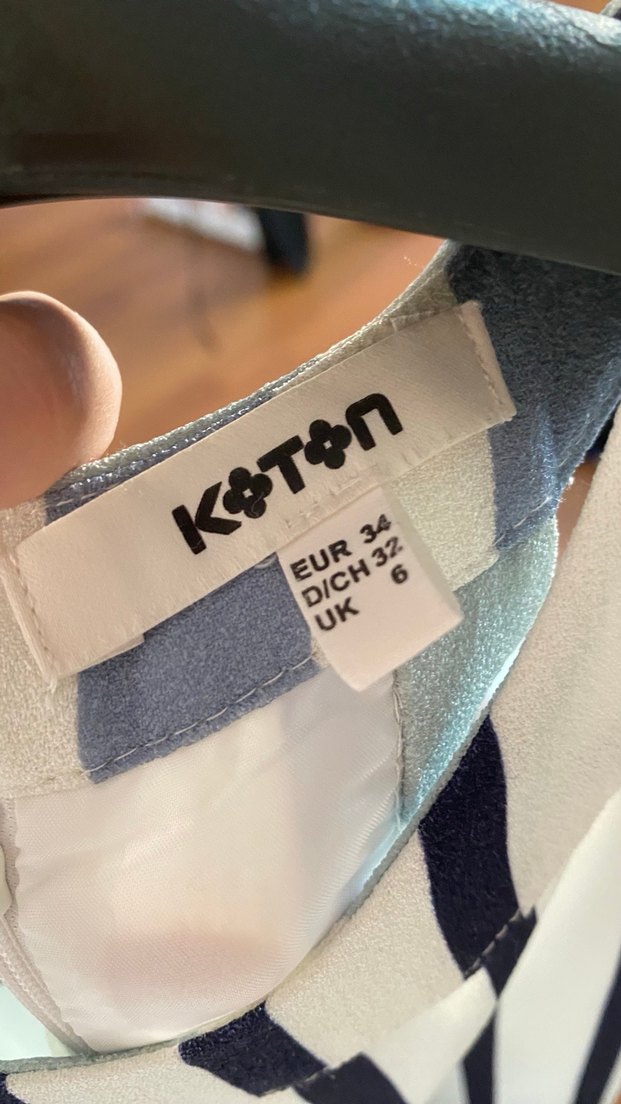 Çizgili Mini Kolsuz Elbise - Görsel 3