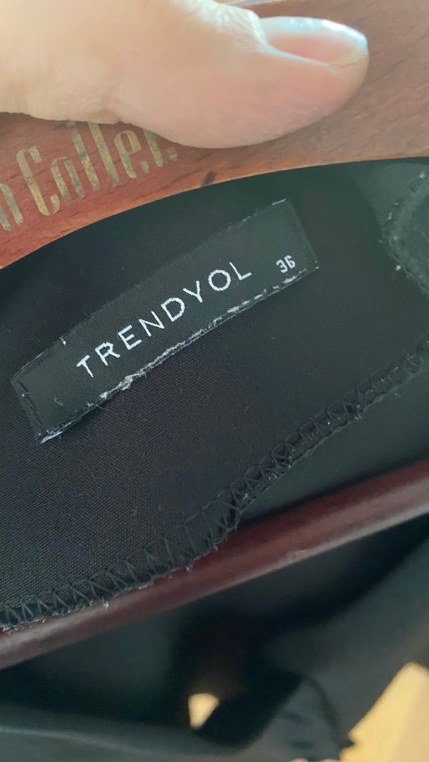 Siyah Mini Düğmeli Kadın Elbise - Görsel 3