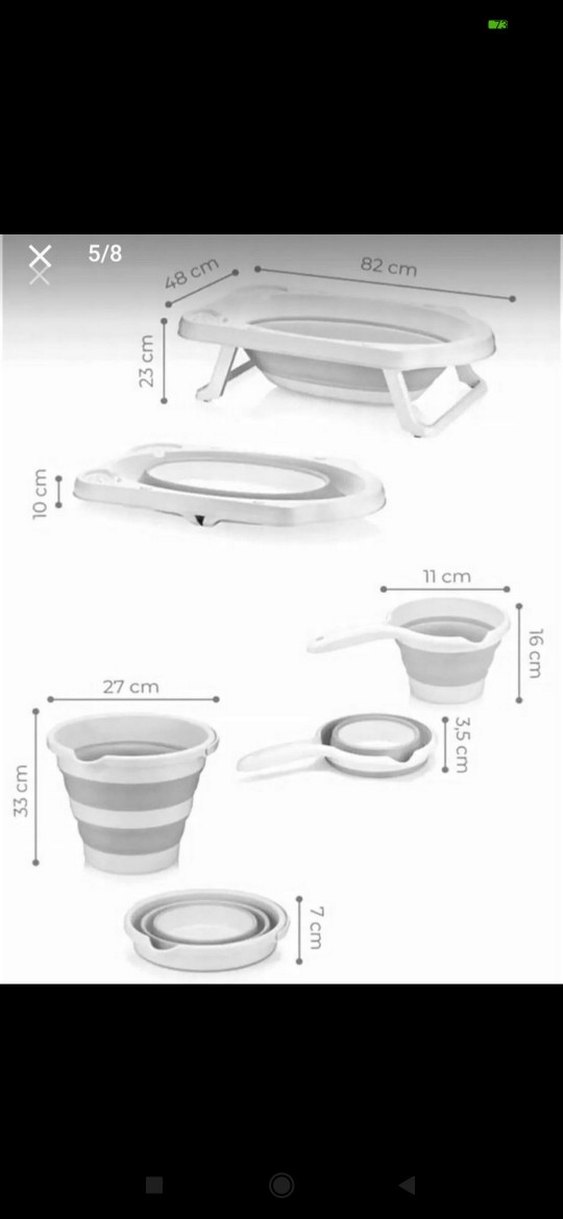 3 lü katlanan küvet seti - Görsel 3