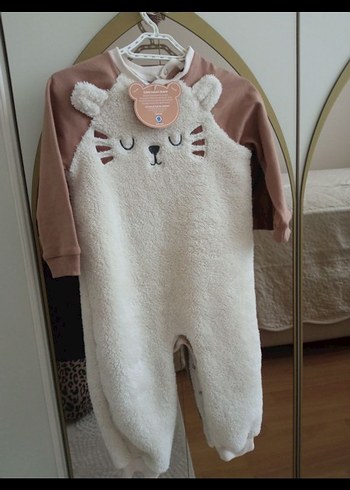 LCW Peluş Detaylı Bebek Tulum - Görsel 4