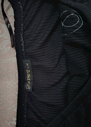 siyah esnek kumaş.degaje yaka. - Görsel 3