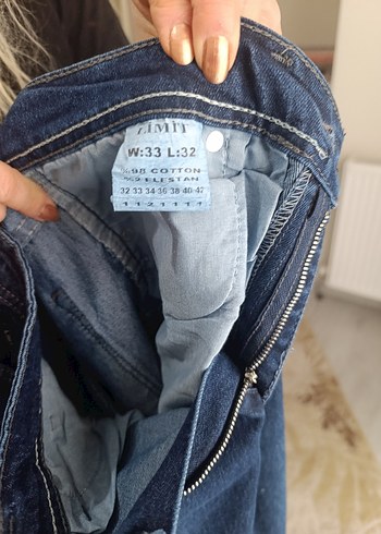 Lacivert Regular Fit Erkek Kot Pantolon - Görsel 4