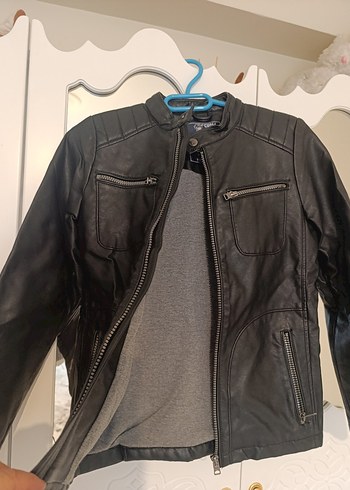 Erkek çocuk deri ceket (9-10 yaşa uygun) - Görsel 3