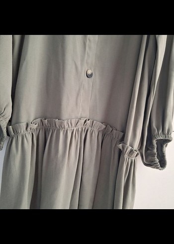 ZARA 11 12 YAŞ Düğmeli Uzun Kollu Elbise - Görsel 2