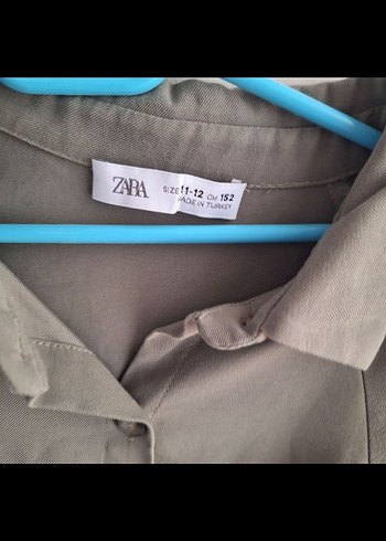 ZARA 11 12 YAŞ Düğmeli Uzun Kollu Elbise - Görsel 3