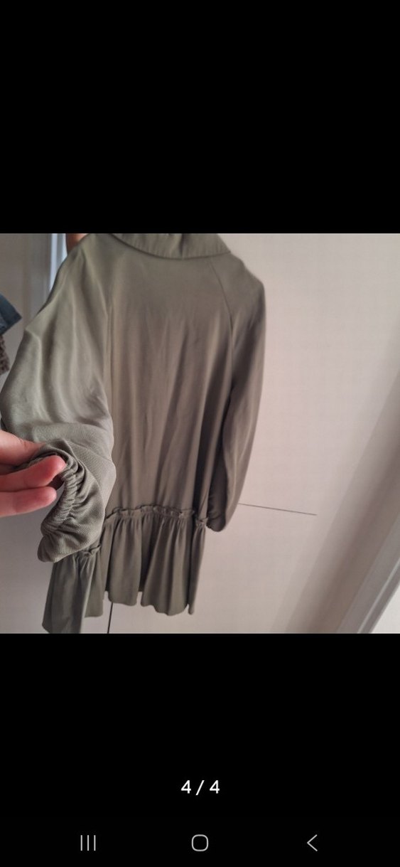 ZARA 11 12 YAŞ Düğmeli Uzun Kollu Elbise - Görsel 4