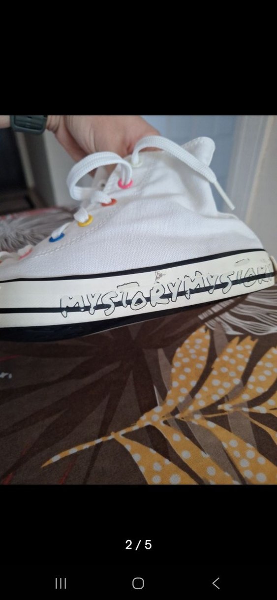 CONVERSE 35 NO Bağcıklı Beyaz Renkli Orjinal - Görsel 2