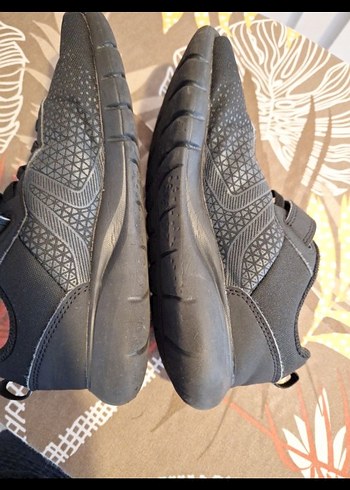 Decathlon 35 no Kız Çocuk Siyah Cırtlı Spor Ayakkabı - Görsel 3