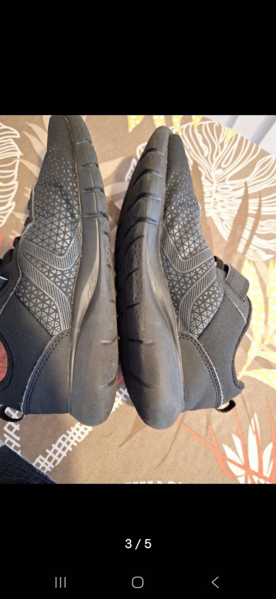 Decathlon 35 no Kız Çocuk Siyah Cırtlı Spor Ayakkabı - Görsel 3