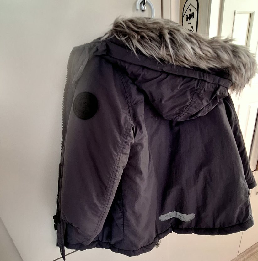 LCW Kürklü Antrasit Erkek çocuk kaban - Görsel 3