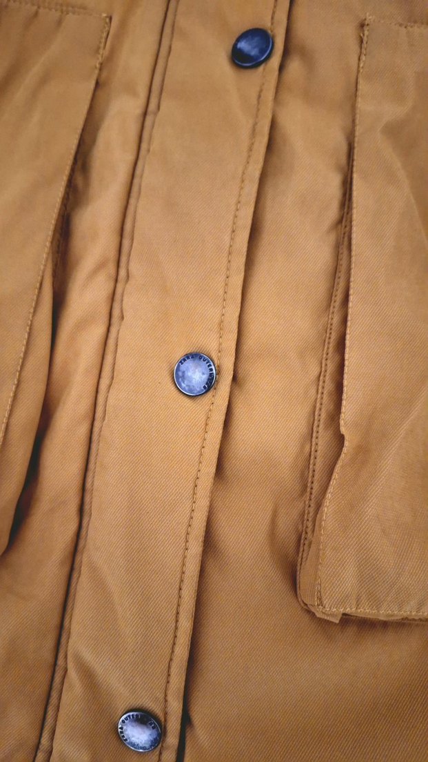 ZARA 11 12 YAŞ hardal rengi Kaban - Görsel 5
