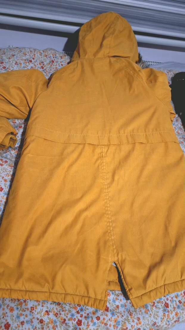 ZARA 11 12 YAŞ hardal rengi Kaban - Görsel 2