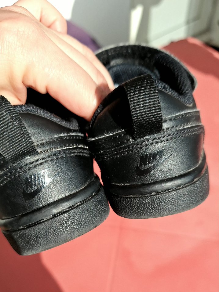 NIKE 28 NO Erkek Çocuk Siyah Cırtlı Günlük Spor Ayakkabı - Görsel 2