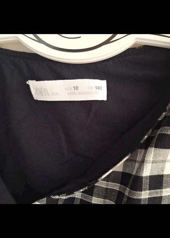ZARA 10 YAŞ Ekose Elbise Pilili Midi Boy - Görsel 3
