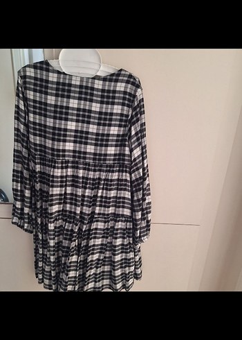 ZARA 10 YAŞ Ekose Elbise Pilili Midi Boy - Görsel 4