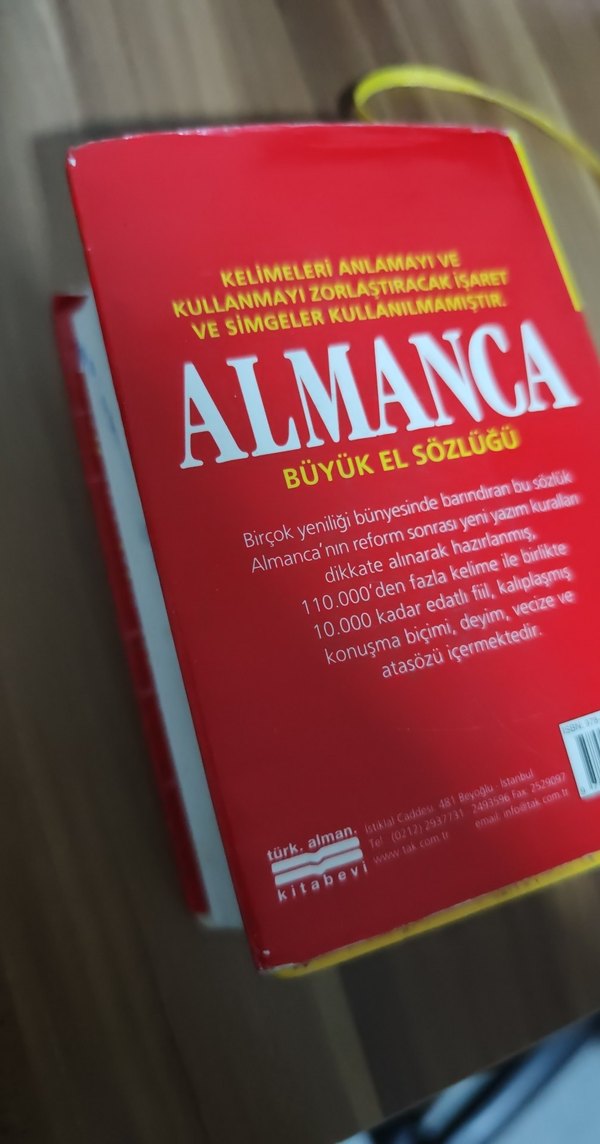 Almanca-Türkçe Büyük El Sözlüğü - Görsel 4