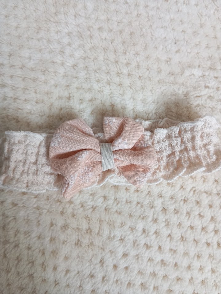 Pudra şeftali & ekru Vintage Nakışlı Kız Elbise - Görsel 2