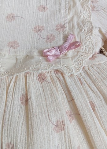 Çiçekli Müslin Elbise - Görsel 3