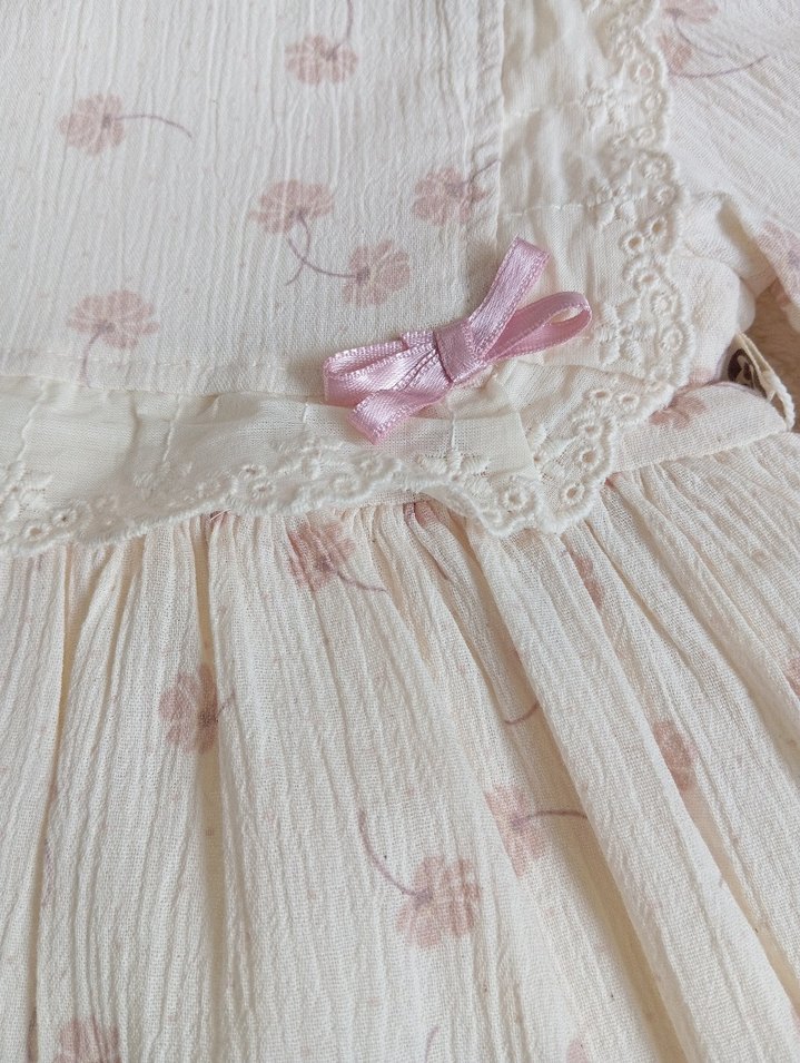 Çiçekli Müslin Elbise - Görsel 3