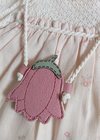 Pembe Dantel Detaylı Kız Çocuk Elbise - Görsel 2