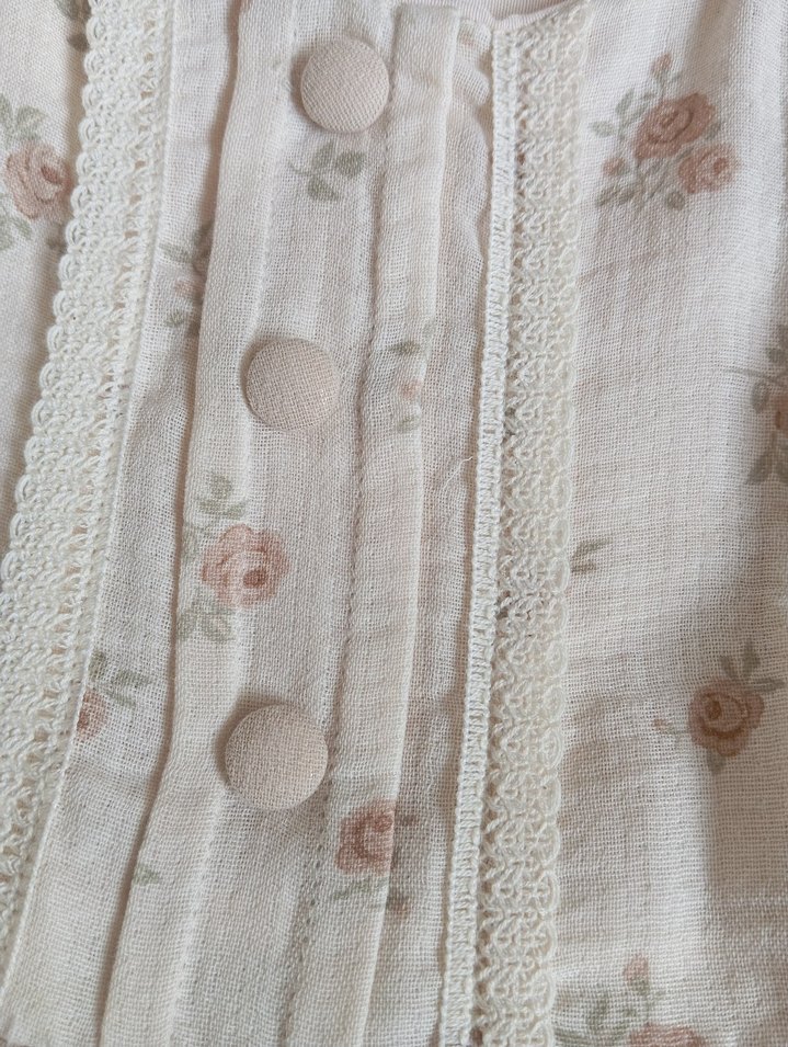 Uzun kollu Müslin Kız çocuk elbisesi - Görsel 2