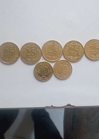 ürün özel baskı 25 ve 10 kuruştur güzel ve makul para veren alr - Görsel 2