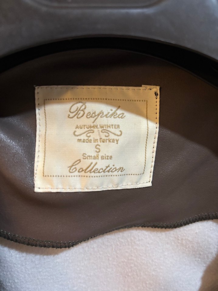 Kahverengi Deri Kadın Biker Ceket - Görsel 3