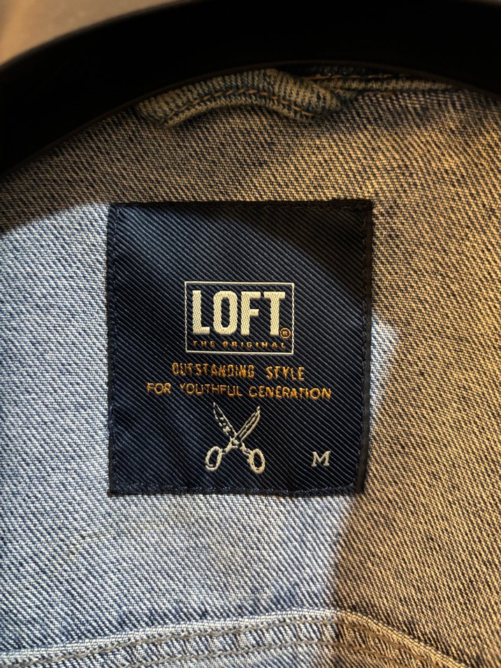 Erkek Vintage Mavi Baskılı Denim Ceket - Görsel 4