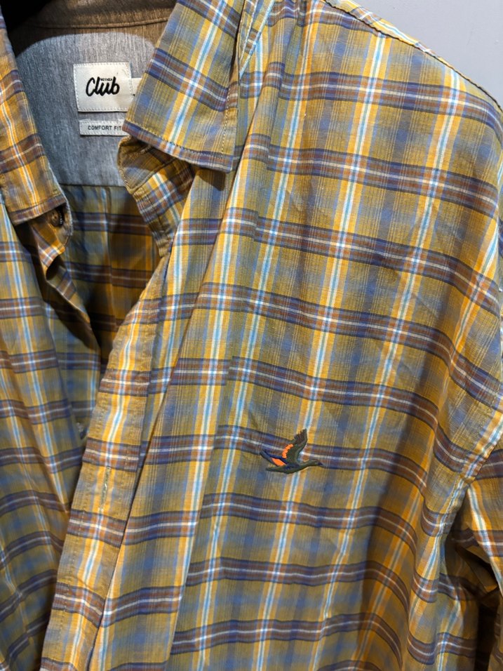 Gri Ekose Desenli Erkek Keten Gömlek - Görsel 3