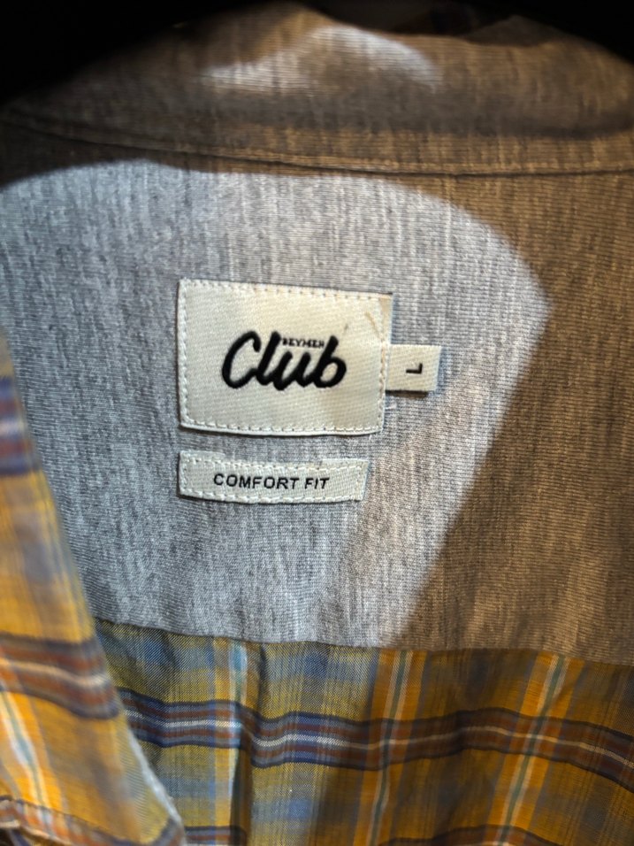 Gri Ekose Desenli Erkek Keten Gömlek - Görsel 2