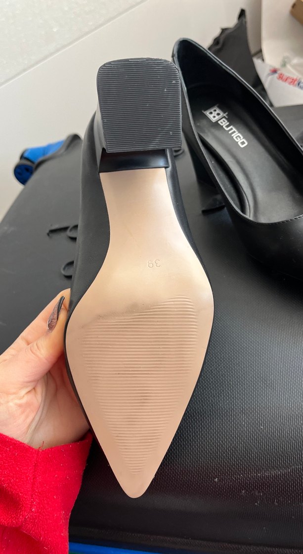 Siyah Kadın Topuklu İş Ayakkabısı - Görsel 3